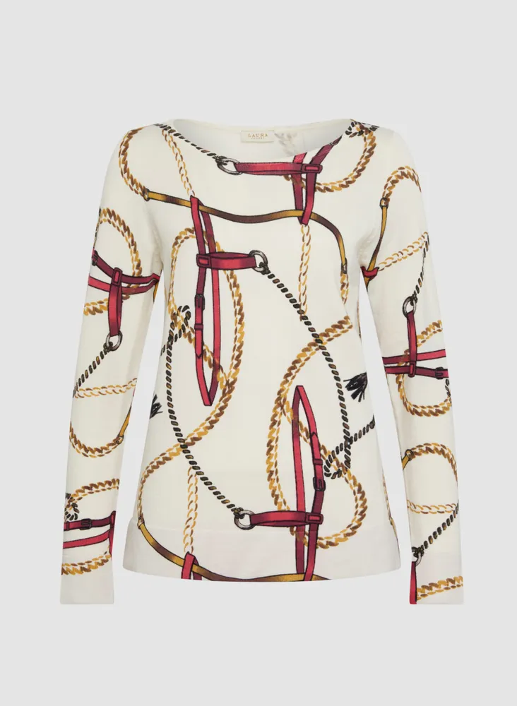 Chain Print Sweater