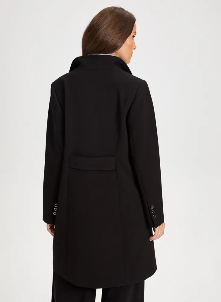 Structured Button Front Coat