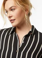 Stripe Print Blouse