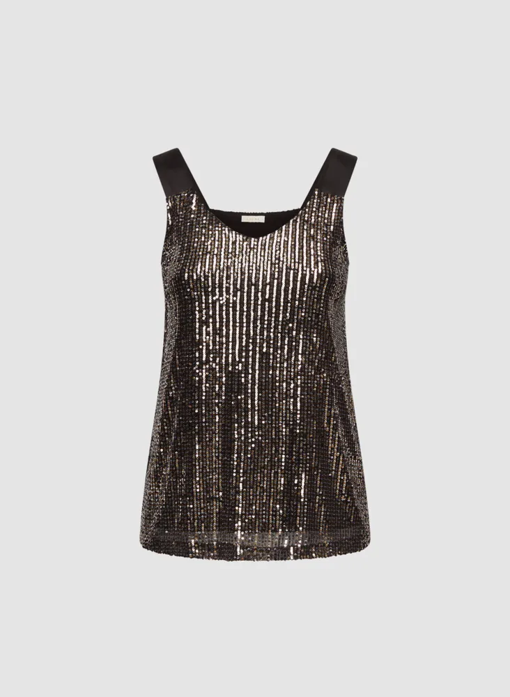 Two-tone Sequin Cami