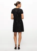 Diamond Motif Sequin Dress