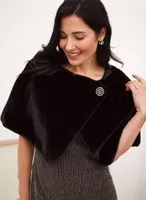 Short Faux Fur Wrap