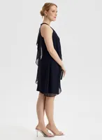 Cleo Neck Ruffle Dress