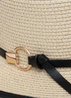 Ring Detail Straw Hat