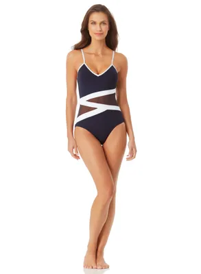Anne Cole - Two Tone Swimsuit