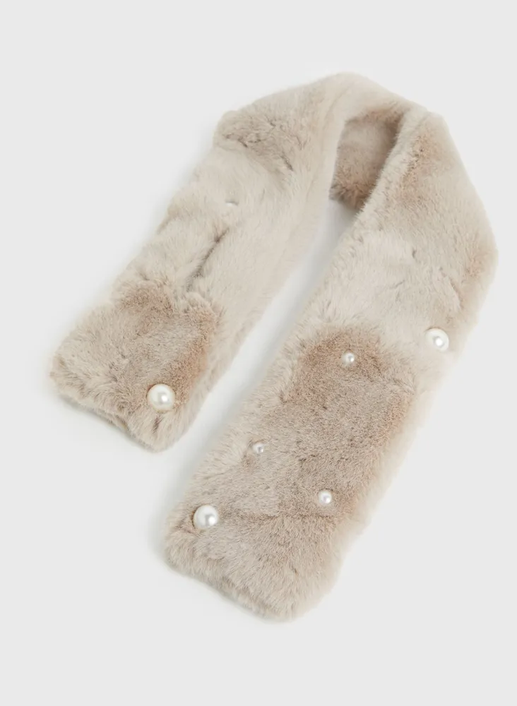 Faux Fur Pull-Through Scarf