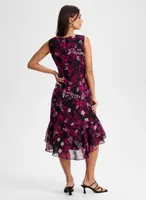 Floral Print Ruffle Dress