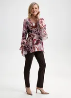 Floral 3/4 Sleeve Blouse