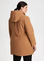 Stretch Wool Blend Coat