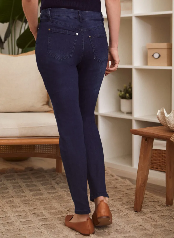 Pearl Patch Straight Leg Jeans