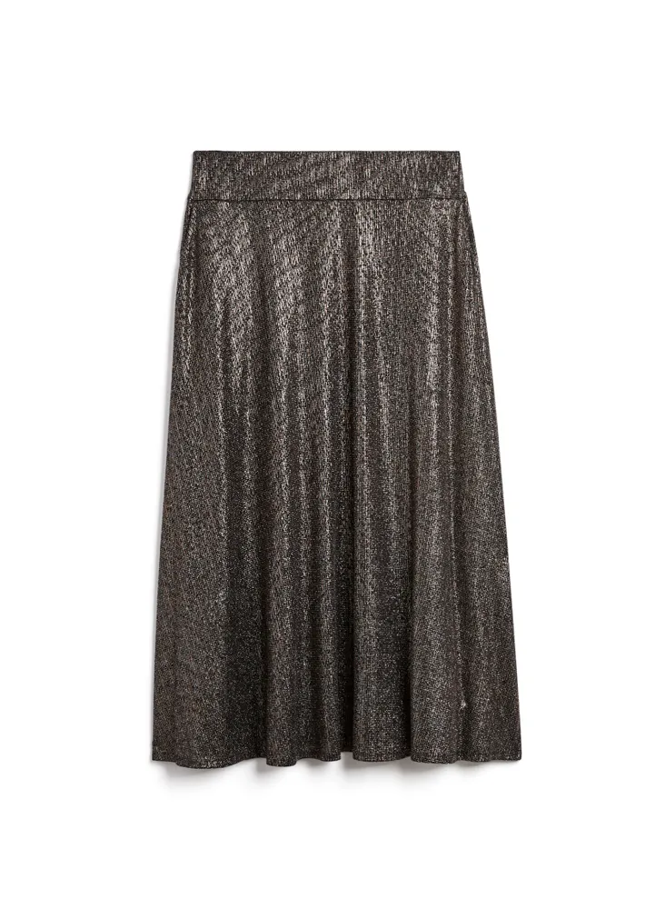 Glitter Pull-On Maxi Skirt