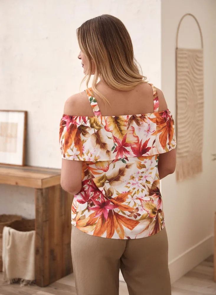 Tropical Off The Shoulder Blouse