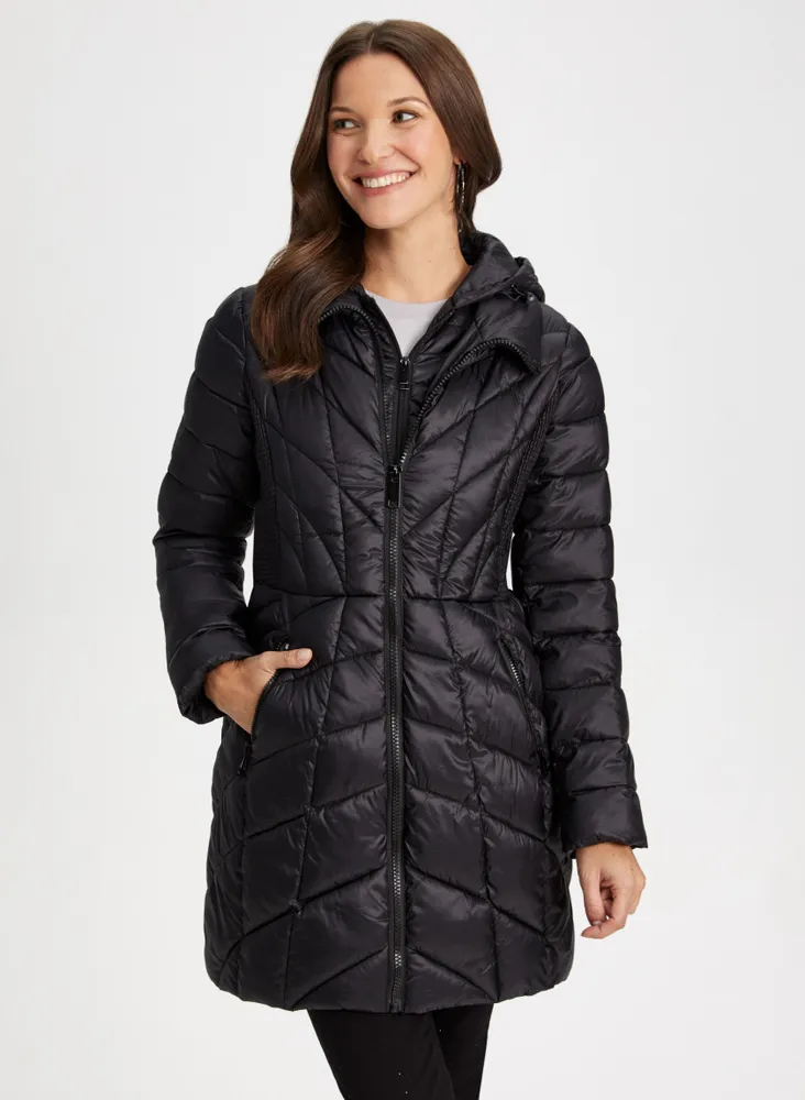 Packable Quilted Vegan Down Coat