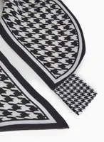 Houndstooth Print Necktie