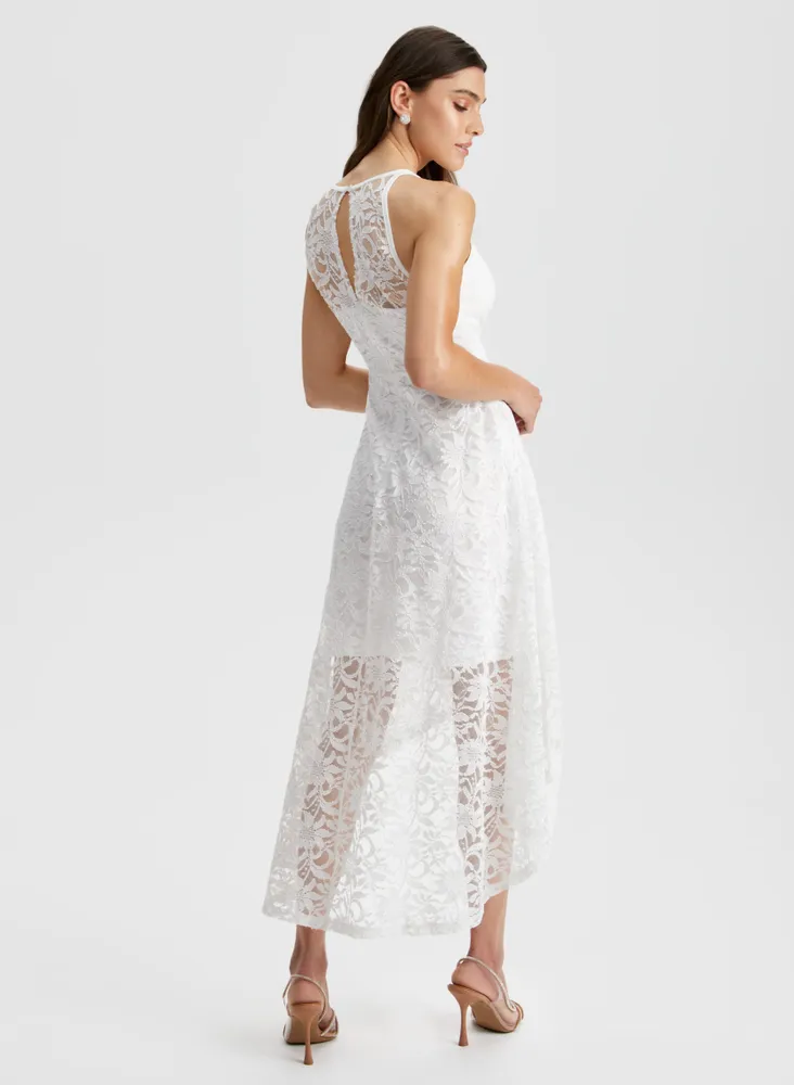 Lace High-Low Dress