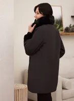 Reversible Faux Fur Coat