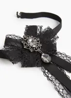 Lace & Ribbon Bow Necklace