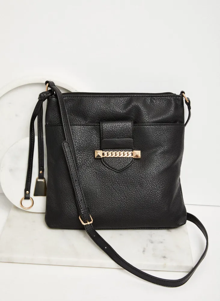 Vegan Leather Crossbody Bag