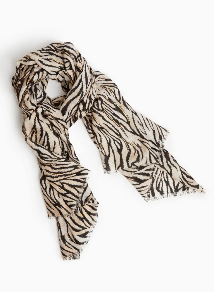 Tiger Print Scarf