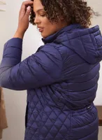 Recycled Packable Quilted Coat