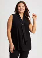 Chiffon Tie Detail Sleeveless Top