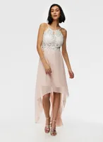 High Low Lace Detail Dress