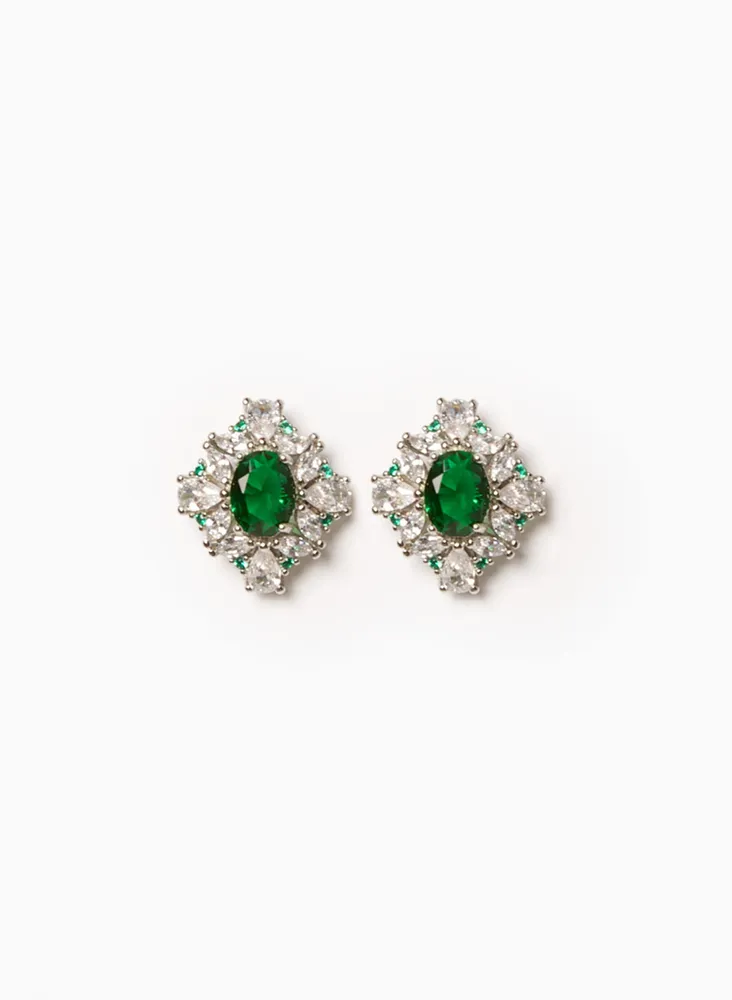 Two Tone Stud Earrings