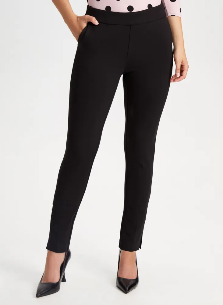 Pull-On Slim Leg Ankle Length Pant by Jules & Leopold