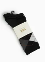 Geometric Bamboo Crew Socks 3-Pack