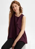 Double Layer Sleeveless Blouse