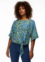 Paisley Print Top