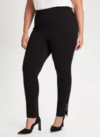 Pull-On Slim Leg Stud Detail Pants