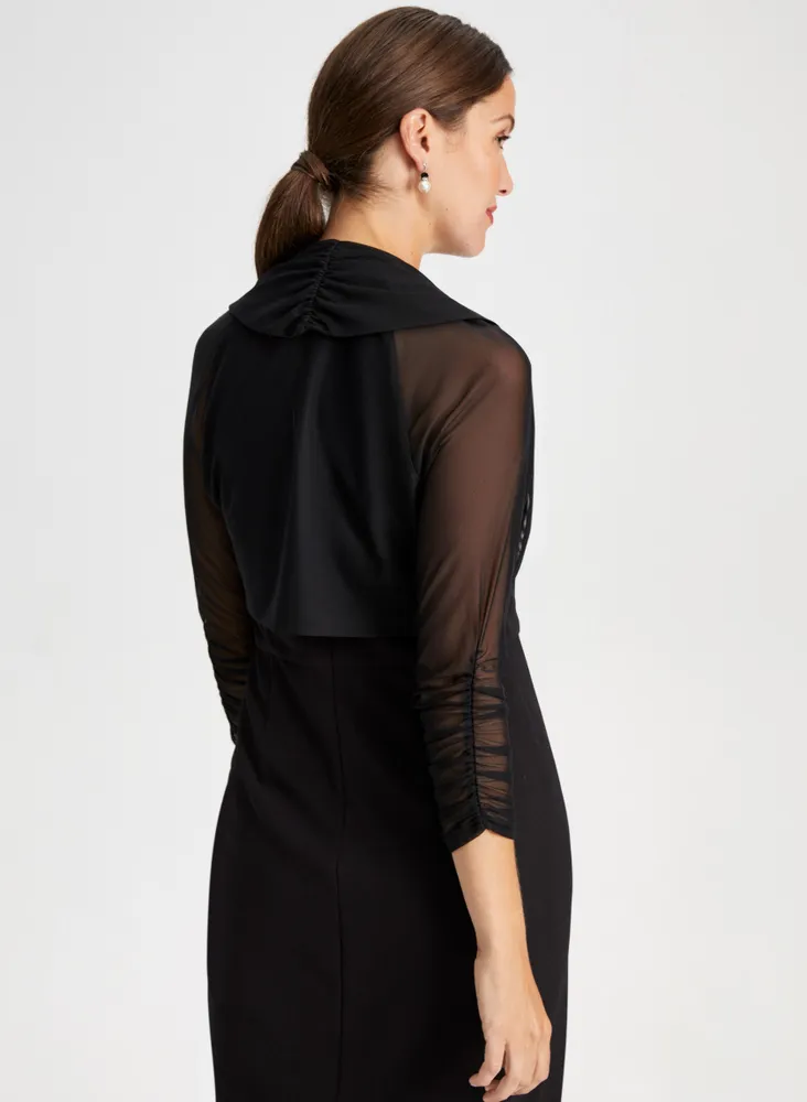 Mesh Sleeve Bolero