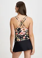 Floral Print Two-Piece Swimsuit