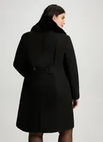 Stretch Wool-Blend Coat