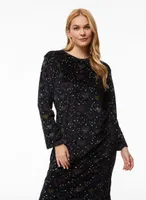 Velour Star Motif Nightgown