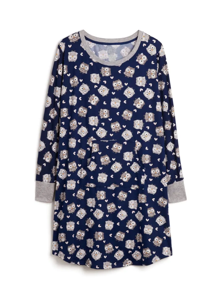 Owl Print Nightgown