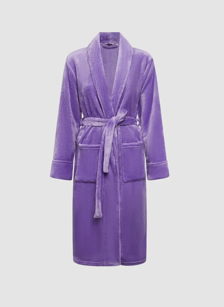 Belted Long Sleeve Robe