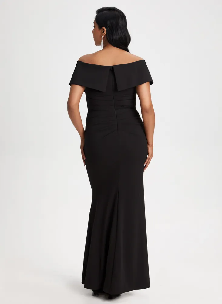 Bardot Neck Off-the-Shoulder Dress