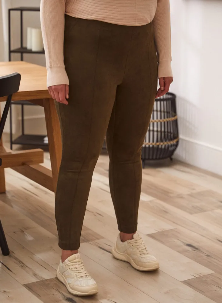 Laura Plus Faux Suede Leggings