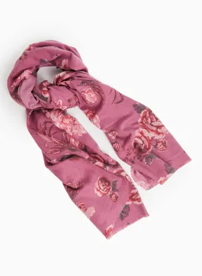 Rose Print Scarf