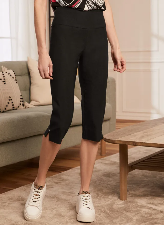 Laura Petites Slit Detail Pull-On Capris