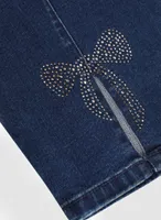 Pull-On Bow Detail Jeans