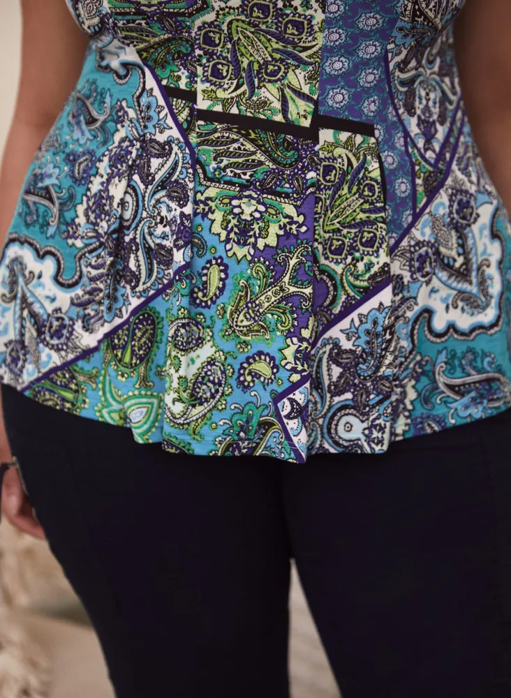 Paisley Print Top