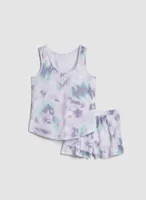 Printed Pyjama Tank and Shorts Set