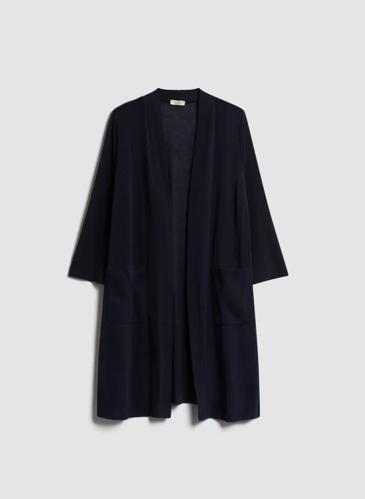 Lightweight 3/4 Sleeve Duster Cardigan