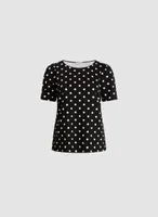 Polka Dot Motif Top