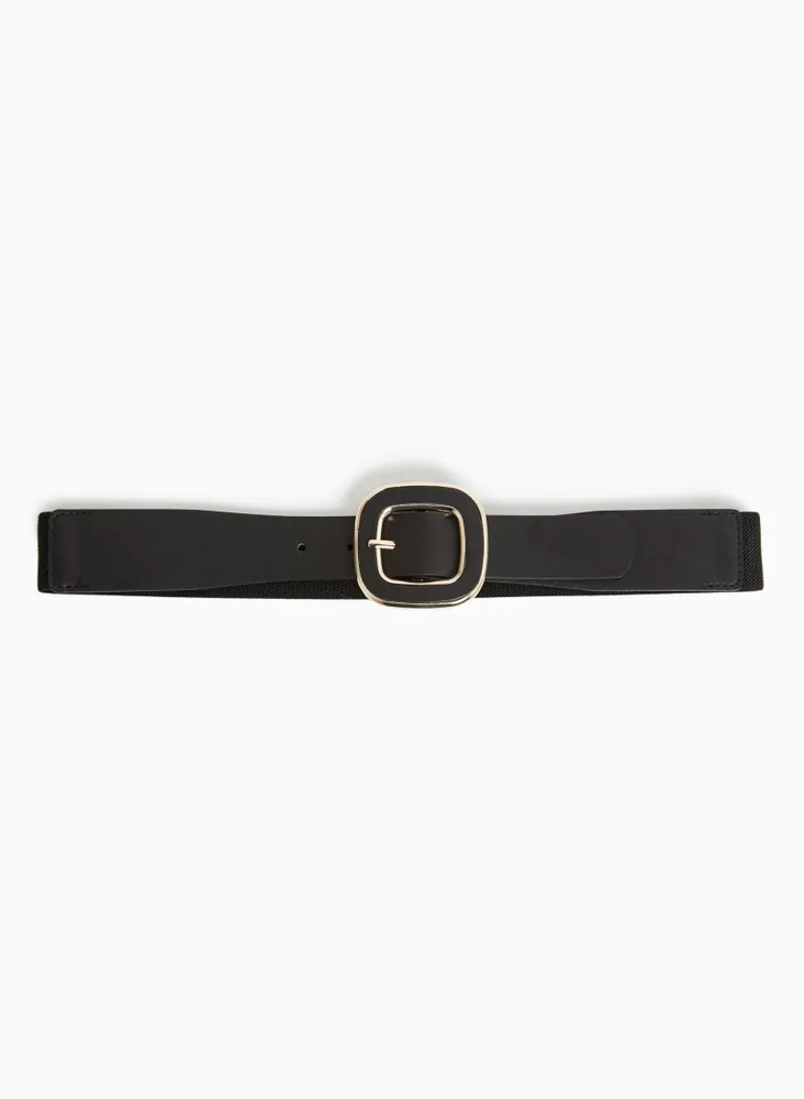 Square Buckle Elastic Belt