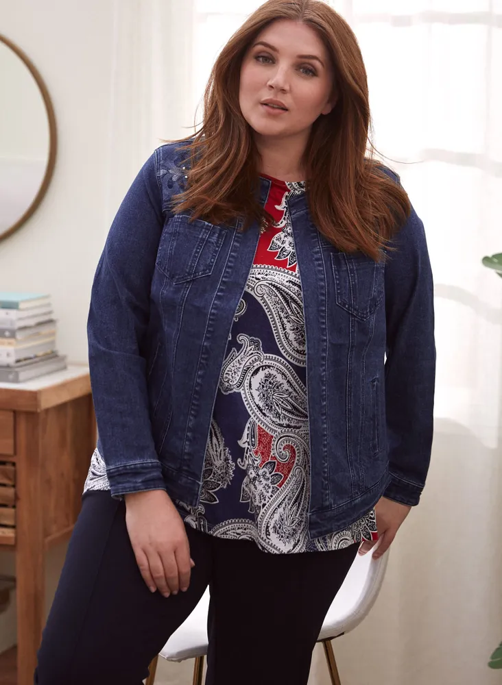 Embroidered Denim Jacket