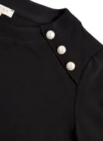 Button Detail Fooler Top